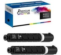 PREMIUM CARTOUCHE - x2 Toner - CEXV49 (8524B002) C-EXV49 Noir Compatible pour Canon IR Advance DX C 3720 i DX C 3725 i DX C 3730 I I