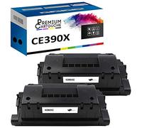PREMIUM CARTOUCHE - x2 Toners - CE390X 90X (Noir) - Compatible pour HP Laserjet Enterprise 600 M601 Series HP Laserjet Enterprise 600 M602 Series HP