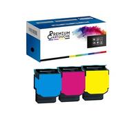 PREMIUM CARTOUCHE - x3 Toner - CS417 CX 417 CX 517 CS517 CS417 CX 417 CX 517 CS517 Cyan + Magenta + Jaune Compatible pour CS417DN