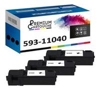 PREMIUM CARTOUCHE - x3 Toners - 593-11040 MY5TJ (Noir) - Compatible pour Dell 2150cdn 2150cn 2155cdn 2155cn