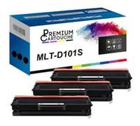 PREMIUM CARTOUCHE - x3 Toners - MLT-D101S (Noir) - Compatible pour Samsung ML-2160 Samsung ML-2161 Samsung ML-2162 Samsung ML-2164 G