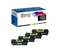 PREMIUM CARTOUCHE - x4 Toner - 602X 602X Noir Compatible pour Lexmark MX510de MX511Series MX511de MX511dhe MX511dte MX610de MX611 Se