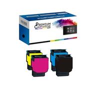 PREMIUM CARTOUCHE - x4 Toner - 74C2SK0 Noir + Cyan + Magenta + Yellow Compatible pour Lexmark CX725de CX725dhe CX725dthe CS725de CS