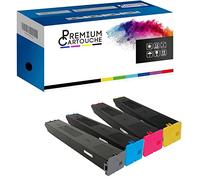 PREMIUM CARTOUCHE - x4 Toner - MX-36GTBA MX-36GTBA + MX-36GTCA + MX-36GTMA + MX-36GTYA Noir + Cyan + Magenta + Yellow Compatible pour Sharp MX-2610 N