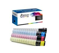 PREMIUM CARTOUCHE - x4 Toner - TN-221 A8K3150 + A8K3450 + A8K3350 + A8K3250 Noir + Cyan + Magenta + Jaune Compatible pour Konica Min