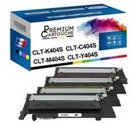 PREMIUM CARTOUCHE - x4 Toners - CLT-404S (Noir + Cyan + Magenta + Jaune) - Compatible pour Samsung Xpress C 430 Samsung Xpress C 43 G