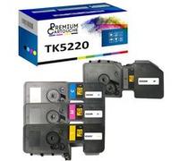 PREMIUM CARTOUCHE - x4 Toners - TK5220K + TK5220C + TK5220M + TK522 (Noir + Cyan + Magenta + Jaune) - Compatible pour Kyocera ECOSY