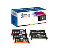 PREMIUM CARTOUCHE - x5 Toner - 593-10170 593-10170 Noir x2 + Cyan + Magenta + Jaune Compatible pour Dell 3110cn 3115cdn 3115cn