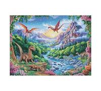 Premium Chemin de Champignons Arc-en-Ciel Rural Campagne Nature Sauvage Puzzle 500 Pièces pour Adultes Stimulant Amusant Et Captivant Idéal pour Passe Temps Et Famille 500 PCS（52×38cm）