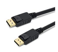Premium Cord DisplayPort 1.3 Câble de Connexion M/F plaqué Or 1 m
