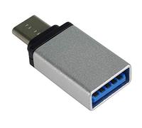 Premium Cord OTG Adaptateur USB 3.1 mâle C/mâle vers USB 3.0 A/Femelle Argenté