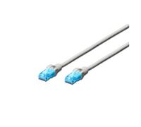 Premium - Cordon de raccordement - RJ-45 (M) pour RJ-45 (M) - 0.5 m - UTP - CAT 5e - démarré - gris