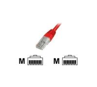 Premium - Cordon de raccordement - RJ-45 (M) pour RJ-45 (M) - 0.5 m - UTP - CAT 5e - démarré - rouge