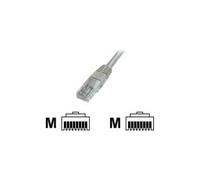 Premium - Cordon de raccordement - RJ-45 (M) pour RJ-45 (M) - 1 m - UTP - CAT 5e - démarré - gris