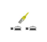 Premium - Cordon de raccordement - RJ-45 (M) pour RJ-45 (M) - 1 m - UTP - CAT 5e - démarré - jaune