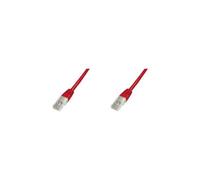 Premium - Cordon de raccordement - RJ-45 (M) pour RJ-45 (M) - 10 m - UTP - CAT 5e - démarré - rouge