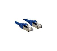 Premium - Cordon de raccordement - RJ-45 (M) pour RJ-45 (M) - 3 m - SFTP - CAT 6 - sans halogène - bleu