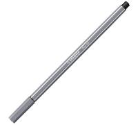 Premium Fibre-Tip Pen - STABILO Pen 68 - Pack of 1 - Dark Grey