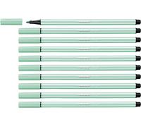 Premium Fibre-Tip Pen - STABILO Pen 68 - Pack of 10 - Ice Green