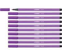 Premium Fibre-Tip Pen - STABILO Pen 68 - Pack of 10 - Lilac