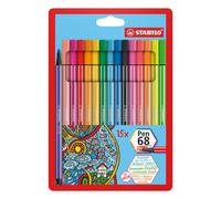 STABILO Pen 68 stylo-feutre Multicolore 15 pièce(s)