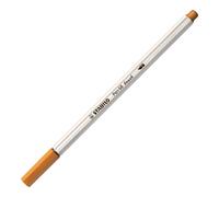 Premium Fibre-Tip Pen with Brush Tip - STABILO Pen 68 brush - Pack of 1 - Dark O
