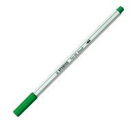 Premium Fibre-Tip Pen with Brush Tip - STABILO Pen 68 brush - Pack of 1 - Green