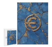 Premium Gold Euro Symbol Puzzle 1000 Pièces Educa Jouet en Bois Cadeau Unique Décoration Intérieure Jeu Éducatif Challenge Toy Adultes Et Enfants À Partir De 14 Ans 500 PCS