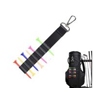 Premium Golf Organizer - Tee Holder Carrier for Outdoor Practice | Pu Leather with Portable Design, 21.5x2.6cm Size, Lightweight 26g Accessory, Range Tournament, Sports Gym, Backyard Match Gear