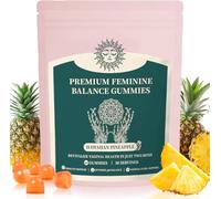 Premium gummies équilibre féminin - gummies intime ananas, pour la santé et le bien-être des femmes - Soutien immunitaire - Végétalien, sans gluten - Ananas hawaïen - 60 gommes - 30 portions