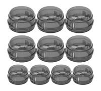 Premium Heat-Resistant Child Safety Knob Covers - 10-Piece Kitchen Range Set, Features High- Polycarbonate Architecture For Thermal Shielding | Precision-Engineered Dual-Latch Locking G