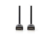 Premium High Speed - Câble HDMI avec Ethernet - HDMI mâle droit pour HDMI mâle droit - 2 m - blindé - noir - rond, support 4K