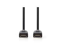 - Premium High speed - câble HDMI avec Ethernet - HDMI mâle pour HDMI mâle - 1 m - blindé - noir - rond, support 4K