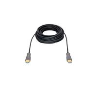 - Premium High speed - câble HDMI avec Ethernet - HDMI mâle pour HDMI mâle - 10 m - double blindage - noir - support 4K, câble optique hybride actif