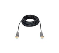 - Premium High speed - câble HDMI avec Ethernet - HDMI mâle pour HDMI mâle - 15 m - double blindage - noir - support 4K, câble optique hybride actif