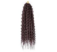 Premium Human Hair Ponytail Extension for Women, 24" Butterfly Box Braids Crochet Hair 6 Packs Prelooped Crochet Hair Long Butterfly Locs Jungle Box Braids Crochet Hair Tresses synthétiques Crochet Ha