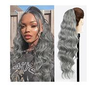 Premium Human Hair Ponytail Extension for Women, 26" Long Body Wavy Extension Synthétique Résistant À La Chaleur Extensions De Cheveux Postiche for Femmes Filles Cordon Queue De Cheval Naturel Clip Do