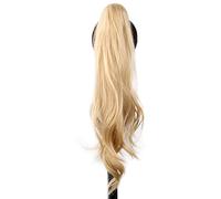 Premium Human Hair Ponytail Extension for Women, 32 pouces Synthétique Flexible Envelopper Autour De La Queue De Cheval Extensions De Queue De Cheval Blonde Queue De Cheval Postiches for Les Femmes Us