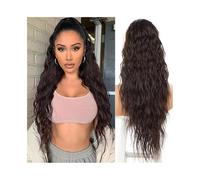 Premium Human Hair Ponytail Extension for Women, Extension de queue de cheval de cheveux humains ondulés avec cordon de serrage, extension de cheveux brésiliens vierges à clipser, queue de cheval bouc