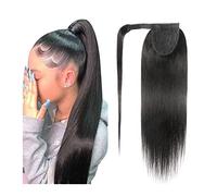 Premium Human Hair Ponytail Extension for Women, Extension de queue de cheval en pâte magique de 10 à 30 pouces for les femmes,Perfect for Half-Up,Half-Down Styles & Daily Wear(14inch)