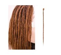 Premium Human Hair Ponytail Extension for Women, Extensions de dreadlocks faites à la main de 20 pouces, 5 brins, dreads synthétiques, tresses au crochet, 1.0cm, fausse torsion, tressage de cheveux Re