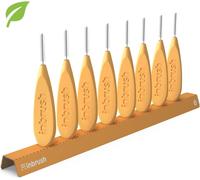 Premium Interdental Brushes Set Of 8-Iso 4 Size (0.7 Mm) With Practical Holder For Wider Interdental Spaces