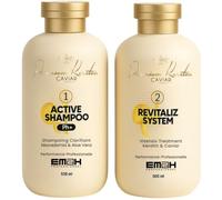 Premium Keratin Caviar Kit de lissage brésilien (Activ Shampoo et Revitaliz System) - 500ml