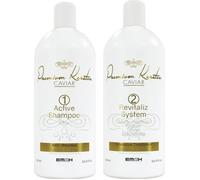 PREMIUM KERATIN CAVIAR Kit Lissage Cheveux abîmés & Crépus - 2 x 500 ml