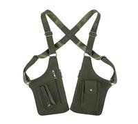 Premium Leather Adjustable Underarm Shoulder Bag for Men, Anti-Theft Invisible Underarm Bag, for Men, Women (Army Green)