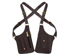 Premium Leather Adjustable Underarm Shoulder Bag for Men, Durable Soft Leather, For Daily Commute Travel Casual Outings (Brown)