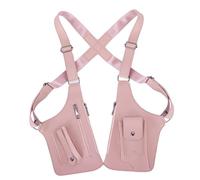 Premium Leather Adjustable Underarm Shoulder Bag for Men (Pink)