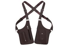 Premium Leather Adjustable Underarm Shoulder Bag for Men & Women, 2026 Upgraded Hidden Underarm Strap Wallet, Anti-Theft Phone Double-Shoulder Pouch for Various Occasions (brown)