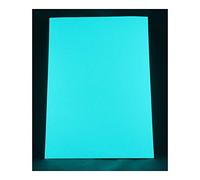 Premium Luminescent Film - Luminous color film, professional adhesive luminous paper, shining paper, glowing foil, blacklight films, UV paper (A4, Non toxic) (A4, Blue-Green) by lumitecs