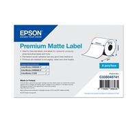 Premium - Mat - adhésif permanent en acrylique - Rouleau (10,2 cm x 60 m) 8 rouleau(x) étiquettes continues - pour ColorWorks CW-C6000Ae, CW-C6500Ae,